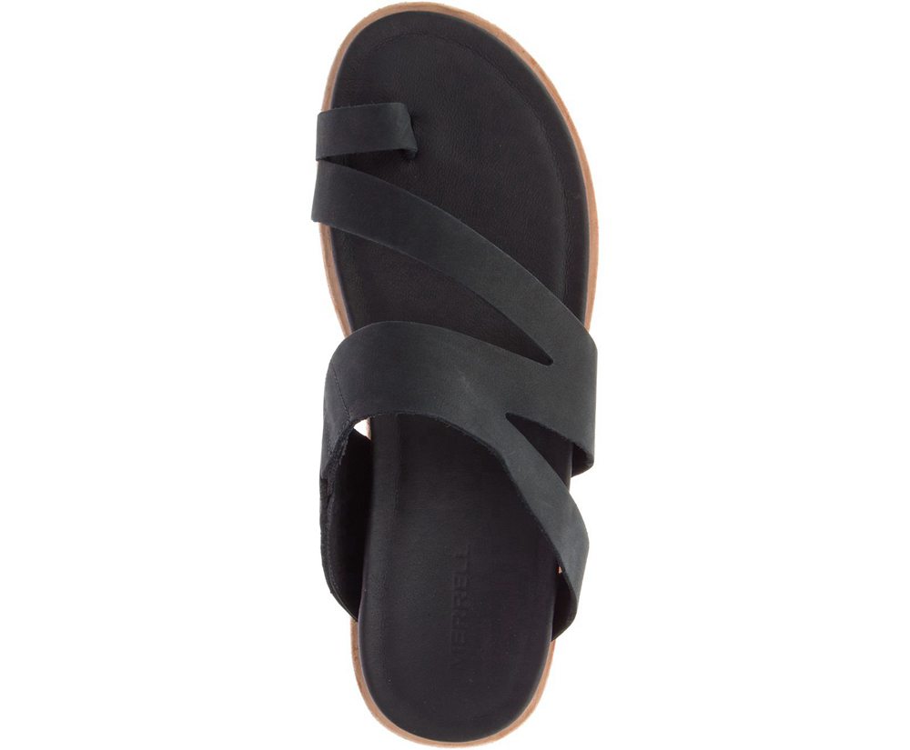 Merrell Sandals Black - Juno Wrap - Womens 25UDGAVOR